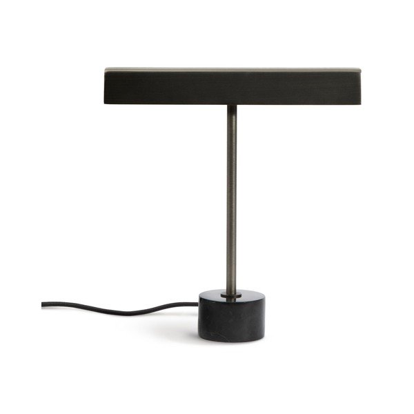 Melna metāla galda lampa (augstums 32,5 cm) Lynor – Kave Home