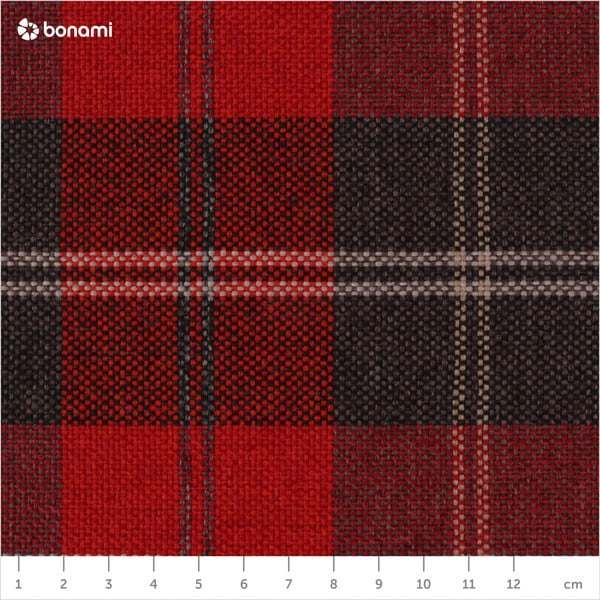 Sarkans rūtains atpūtas krēsls Max Winzer Lorris Vintage-image-1