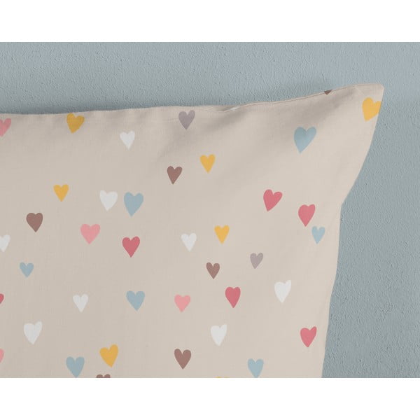 Brūna/bēša kokvilnas bērnu gultas veļa 100x135 cm Hugs – Good Morning-image-3