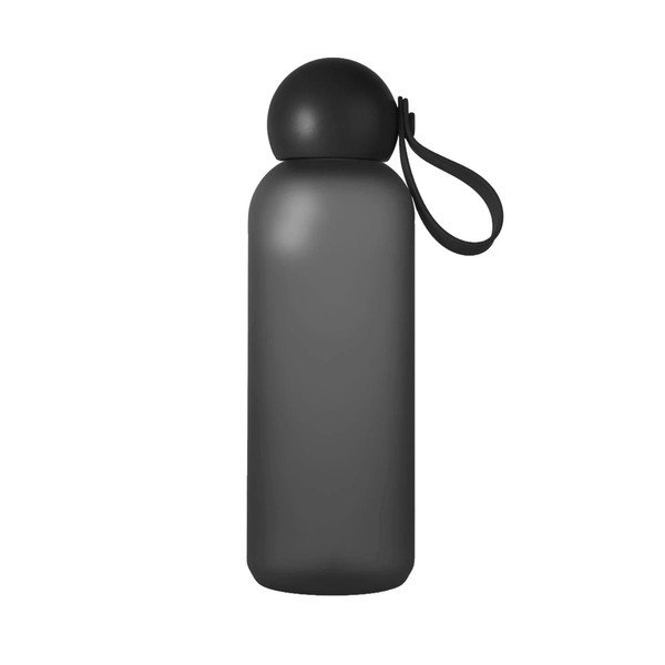 Melna pārstrādātas plastmasas pudele ceļojumiem 650 ml Tom – Sagaform