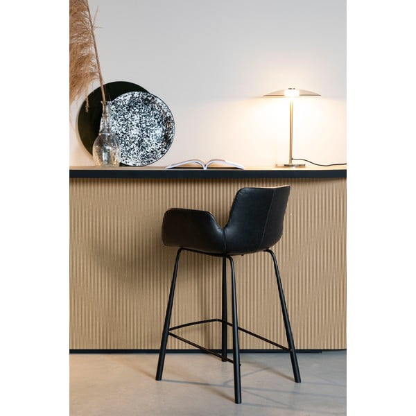 Pelēka/zelta krāsas LED galda lampa ar regulējamu spilgtumu un stikla abažūru (augstums 42 cm) Float – Zuiver-image-3