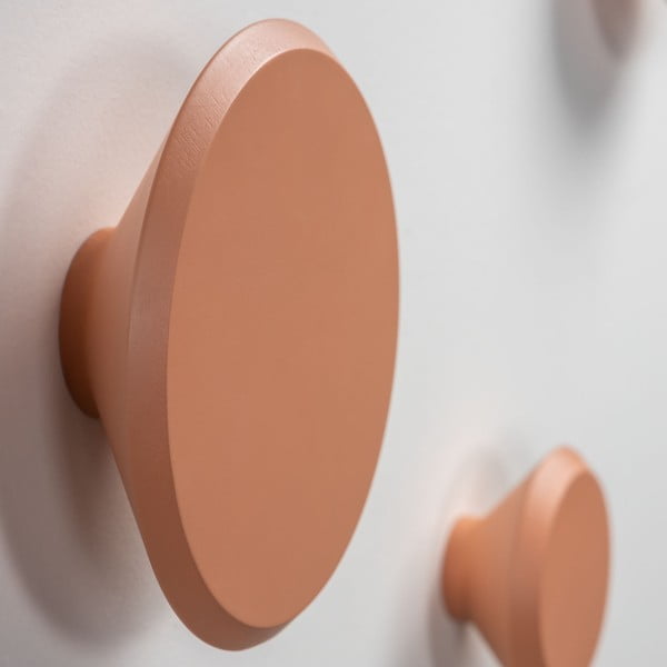 3 oranžu sienas pakaramo āķu komplekts Kave Home Nadua-image-2