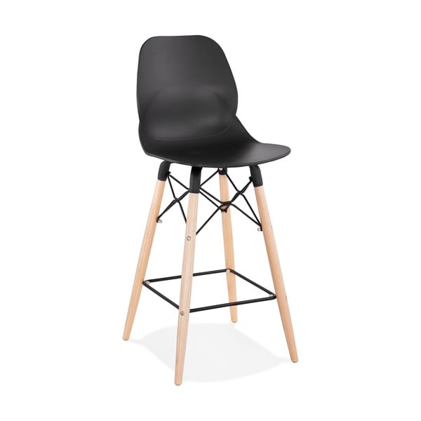 Melns bāra krēsls Kokoon Marcel Mini, sēdekļa augstums 68 cm
