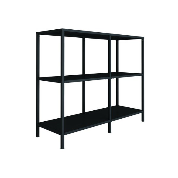 Melns metāla plaukts Canett Lite, platums 100 cm-image-4