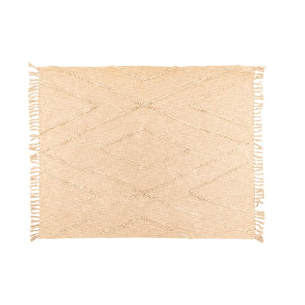 Bēšs kokvilnas pārklājs divguļamai gultai 250x260 cm Sahara – Tiseco Home Studio-image-1