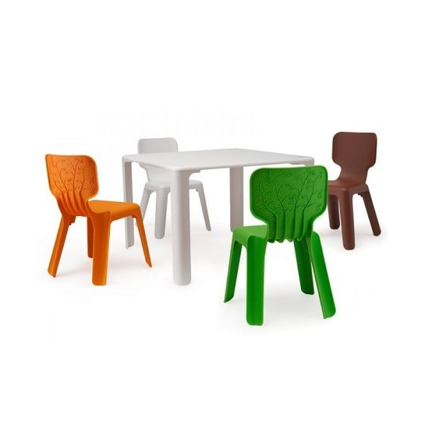 Bērnu zaļš stackable krēsls Magis Alma-image-1