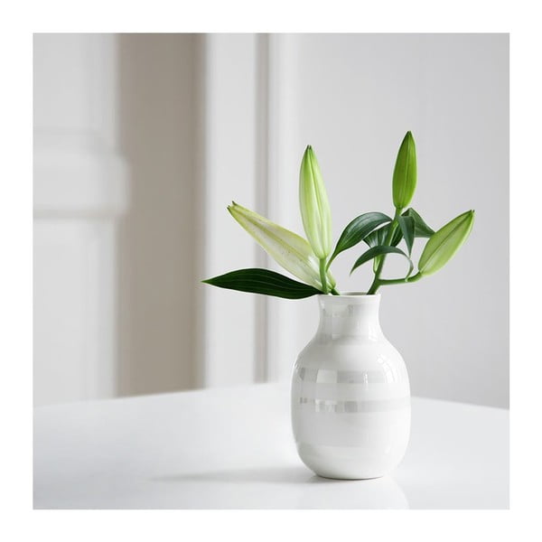 Balta keramikas vāze Kähler Design Omaggio, augstums 12,5 cm-image-2
