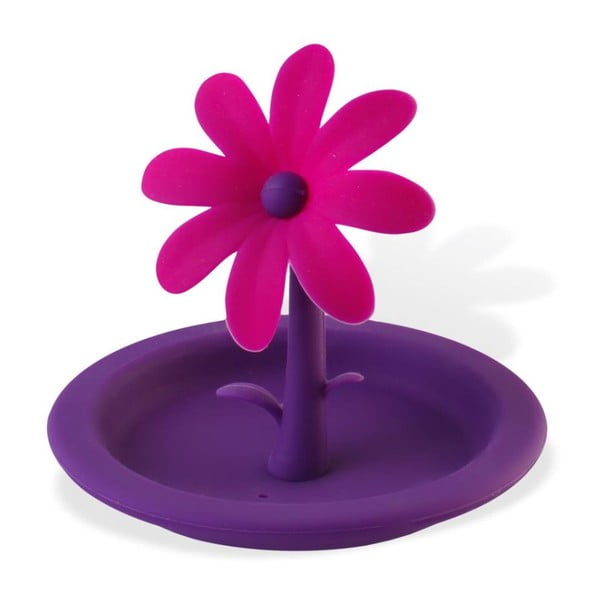 Silikona vāciņš krūzēm Vialli Design Flower, violets