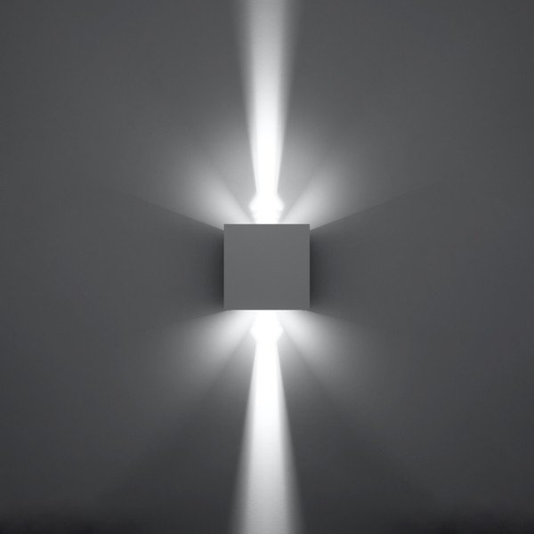 Balta LED sienas lampa Pinio – Sollux-image-3