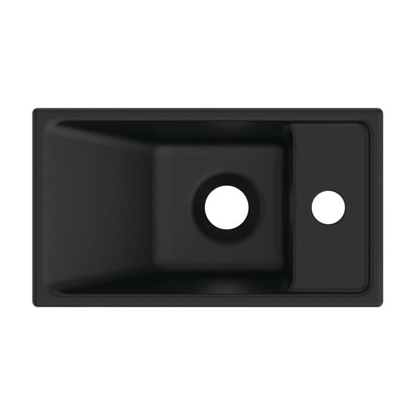 Matēti melna keramikas tualetes izlietne 37x21 cm i.Life S – Ideal Standard-image-3