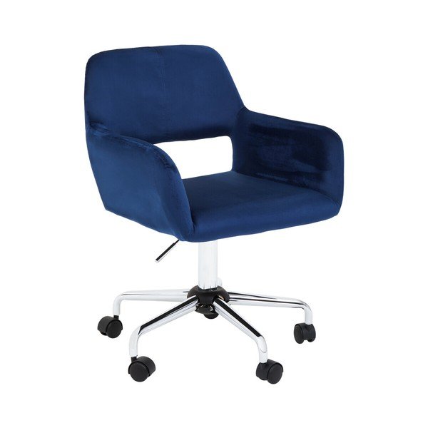 Zils polsterēts biroja krēsls Brent – Premier Housewares