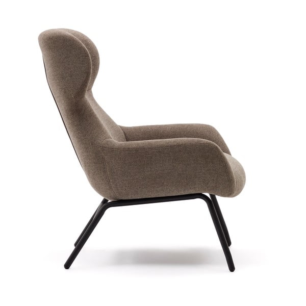 Brūns atpūtas krēsls Belina – Kave Home-image-4