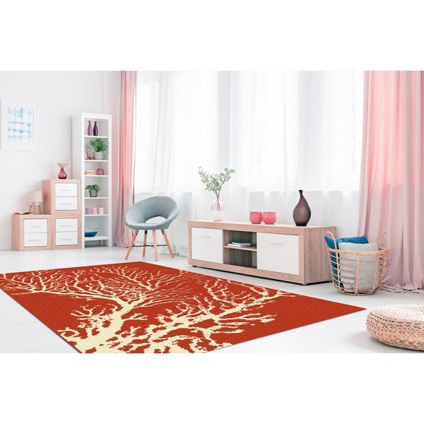 Sarkans āra paklājs Floorita Coral, 133 x 190 cm-image-4