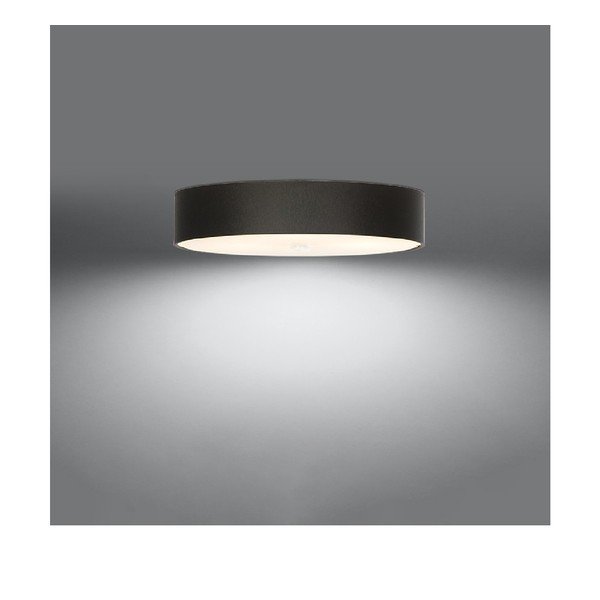 Melna griestu lampa ar stikla abažūru ø 70 cm Herra – Sollux-image-2
