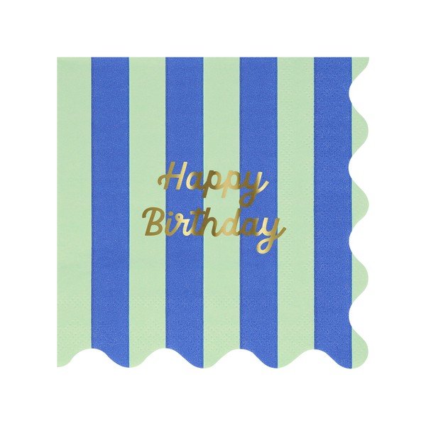 Papīra salvetes (16 gab.) Happy Birthday – Meri Meri-image-2