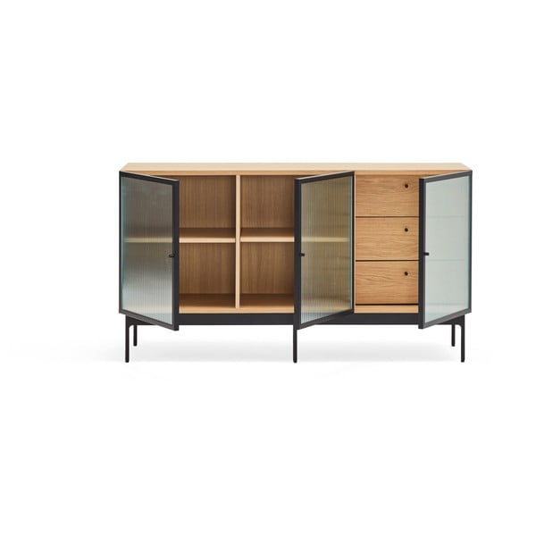 Kumode ar ozolkoka finieri Teulat Blur, platums 140 cm-image-2