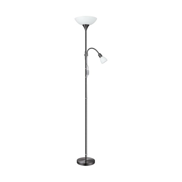 Melna stāvlampa ar stikla abažūru (augstums 176,5 cm) UP 2 – EGLO