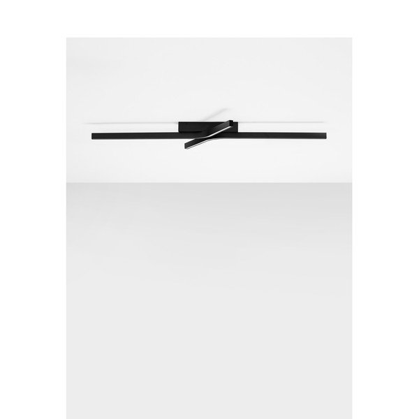 Matēti melna alumīnija LED griestu lampa ar regulējamu spilgtumu 50x100 cm Akro – Nova Luce-image-4