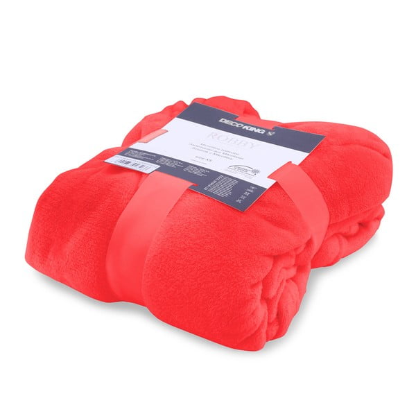 Sarkans unisex mikrošķiedras halāts DecoKing Robby, M izmērs-image-1