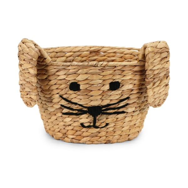 Dabīga toņa bērnu rotaļlietu grozs no ūdens hiacintes ø 35x26 cm Rabbit – Compactor