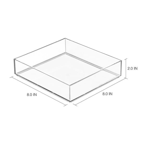 Caurspīdīgs organizators iDesign Clarity, 20 x 20 cm-image-1