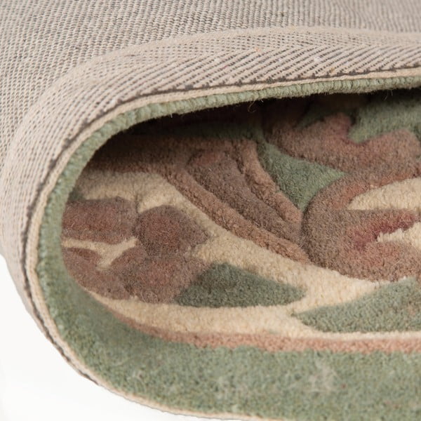 Zaļš vilnas paklājs Flair Rugs Aubusson, 75 x 150 cm-image-4