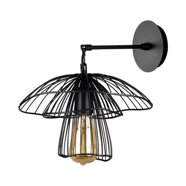 Melna sienas lampa Squid Lighting Root, augstums 36 cm-image-3