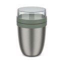 Sudraba krāsas/salvijas zaļš nerūsējošā tērauda termoss pārtikai 500 ml Ellipse – Mepal