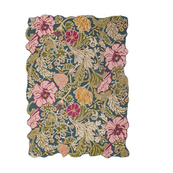 Ar rokām darināts vilnas paklājs 200x290 cm Daphne Shaped Floral – Flair Rugs