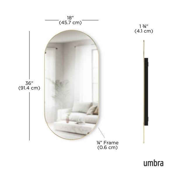 Sienas spogulis 46x91 cm Hubba – Umbra-image-3