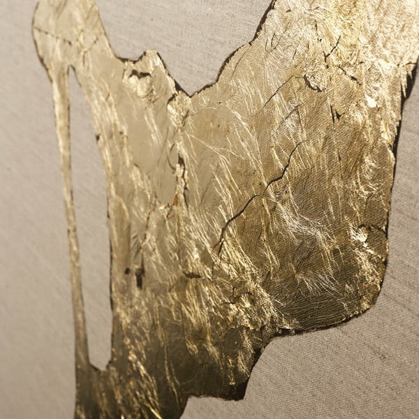 Ar rokām apgleznota glezna 90x120 cm Wild Horizon Gold – Malerifabrikken-image-2