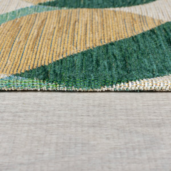 Dzeltens/zaļš celiņa paklājs 60x230 cm Carlos Circle Geo – Flair Rugs-image-4