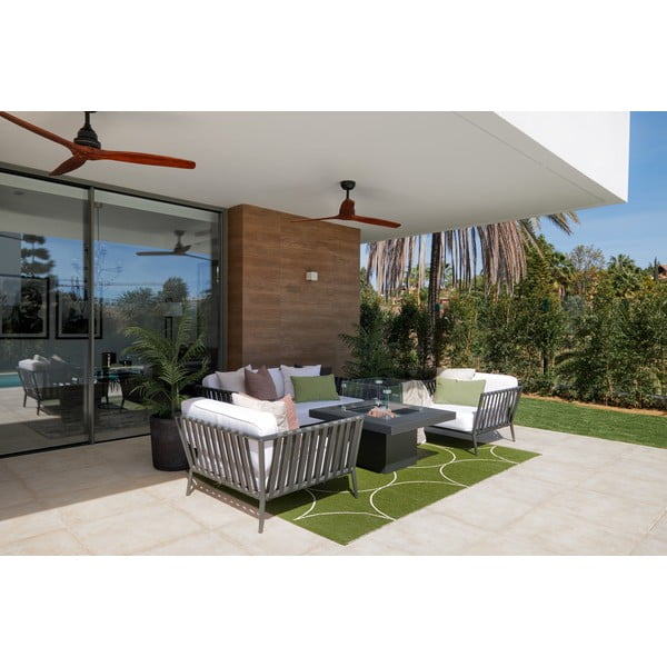 Tumši zaļš iekštelpu un āra celiņa paklājs 70x300 cm Boo Dark Olive – Pappelina-image-4