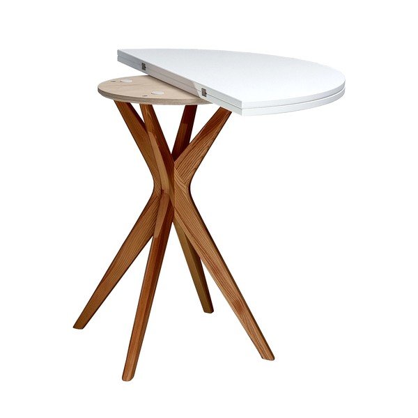 Apaļš izvelkams ēdamgalds 45x90 cm Jubi – Ragaba-image-3