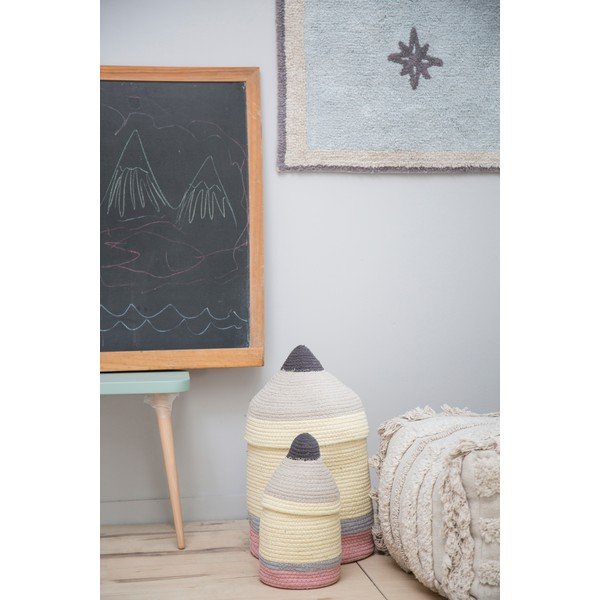 Tekstila bērnu rotaļlietu grozs ø 25x45 cm Pencil Large – Lorena Canals-image-1