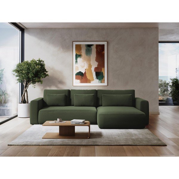 Gaiši violets samta salokāms/ar uzglabāšanas vietu dīvāns 238 cm Kapua – Makamii-image-1