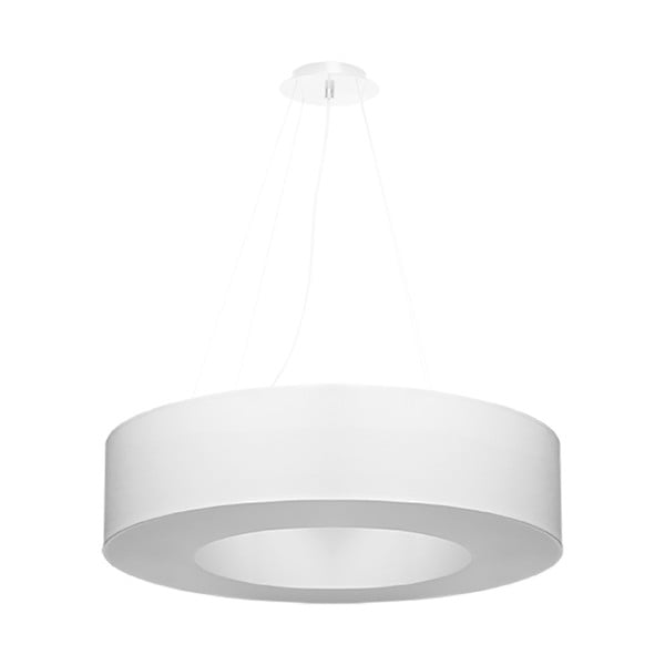 Balta piekaramā lampa ar auduma abažūru ø 70 cm Galata – Nice Lamps