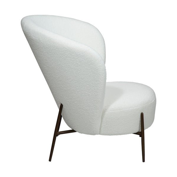 Balts atpūtas krēsls no buklē auduma Orbit – DAN-FORM Denmark-image-3