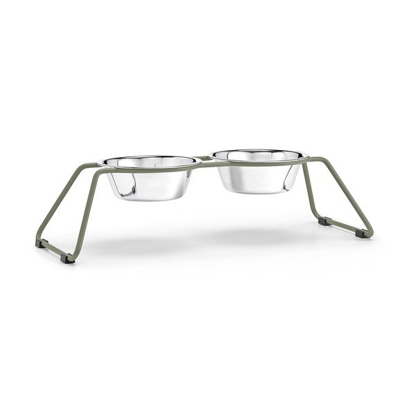 Nerūsējošā tērauda bļodiņu komplekts ar pamatni suņiem Cena Grollive M – MiaCara