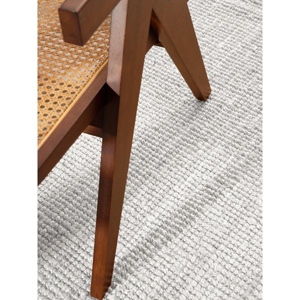 Gaiši pelēks divpusējs/ar rokām darināts džutas apaļš paklājs ø 200 cm Bouclé Jaipur – Hanse Home-image-4