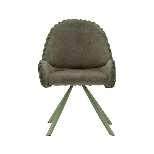 Zaļi polsterēti ēdamistabas krēsli ar roku balstiem (2 gab.) Stockholm – Mauro Ferretti-image-2