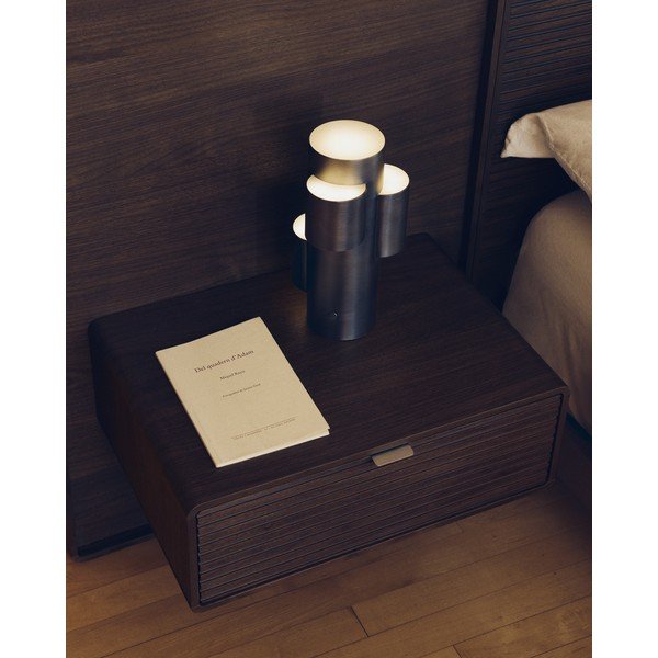 Melna metāla LED galda lampa ar regulējamu spilgtumu (augstums 26,5 cm) Adrina – Kave Home-image-1