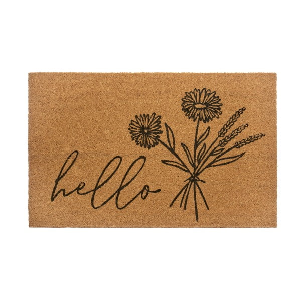 Kokosšķiedras paklājs 75x45 cm Hello & Flowers – Hanse Home