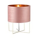 Rozā galda lampa no auduma (augstums 43 cm) Aura – Fischer & Honsel