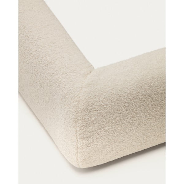 Bēša polsterēta divvietīga gulta 160x200 cm Martina – Kave Home-image-4