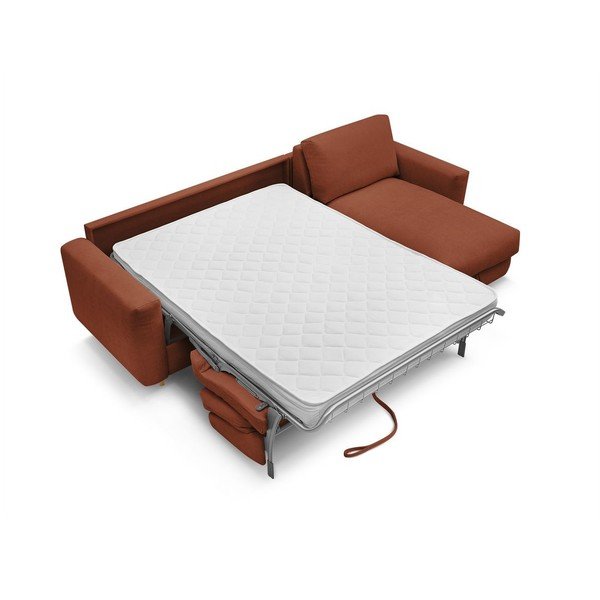 Oranžs stūra dīvāns Nouveau Cocoone – Bobochic Paris-image-4