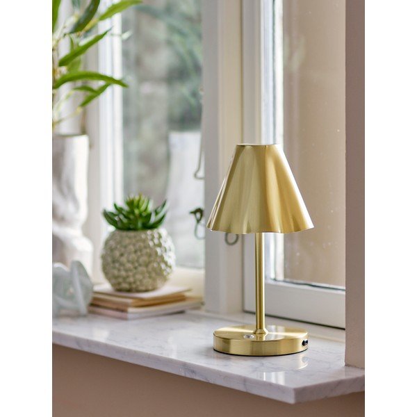 Misiņa krāsas LED galda lampa ar metāla abažūru (augstums 28 cm) Lianna – Bloomingville-image-1