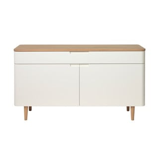 Balta zema kumode no ozolkoka Unique Furniture Amalfi
