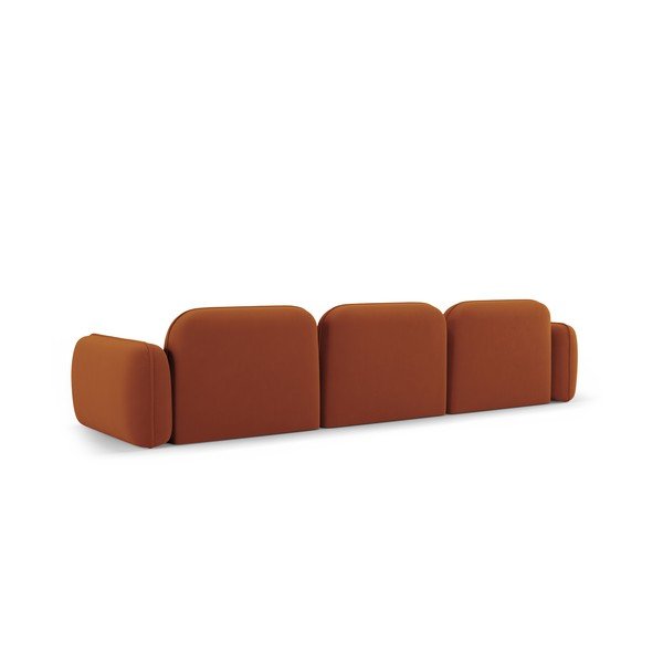 Oranžs samta dīvāns 320 cm Audrey – Interieurs 86-image-3
