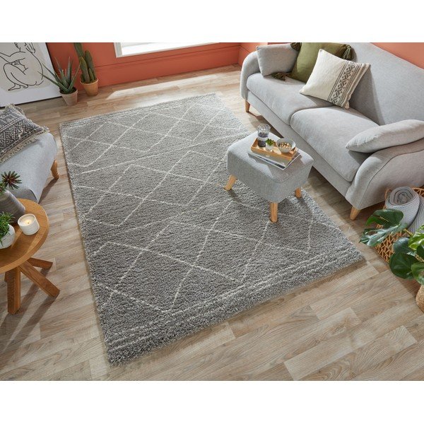 Pelēks paklājs Flair Rugs Kush, 200 x 290 cm-image-3